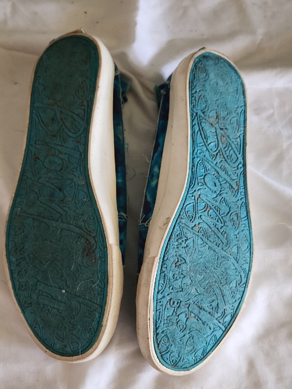 Blowfish Malibu Play Turquoise Tie Dye Slip On Canvas Sneakers Women's 10 - Picture 3 of 7